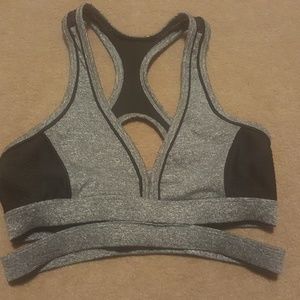 Mesh Cut out Sports Bra